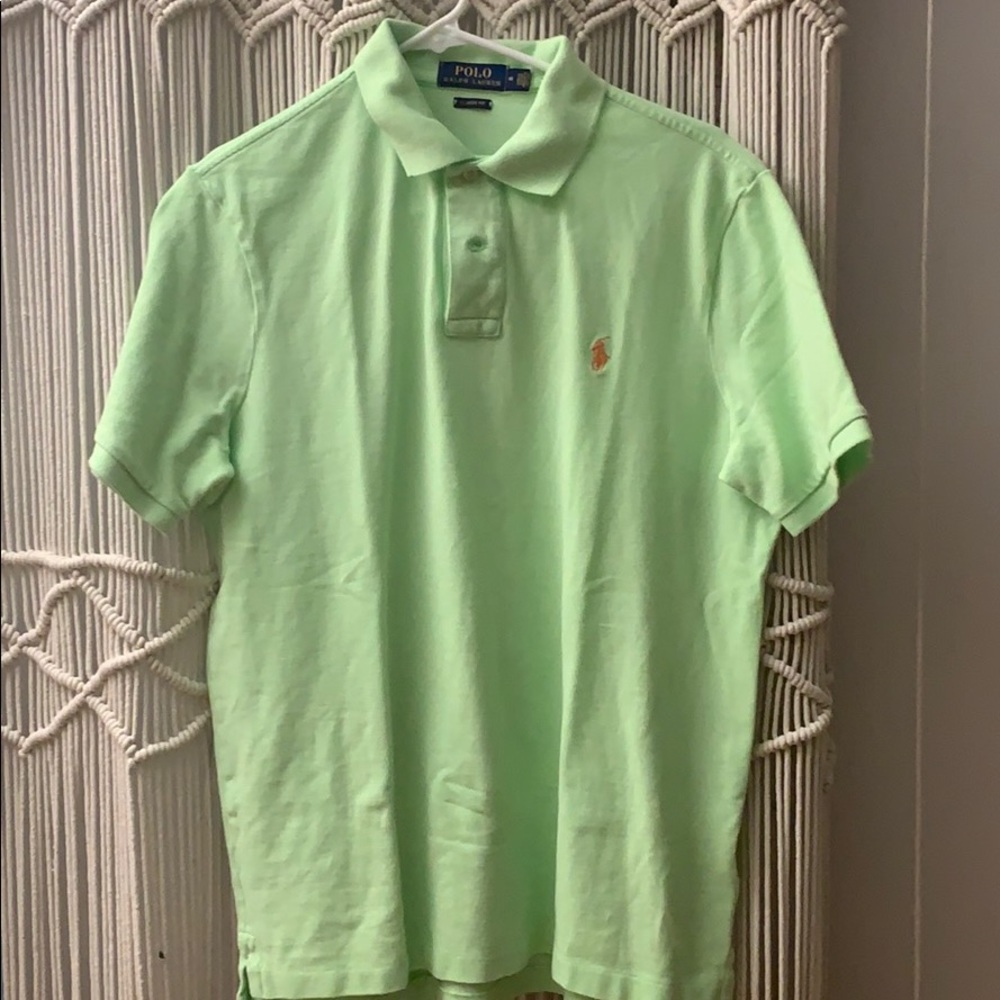 light green Ralph Lauren polo